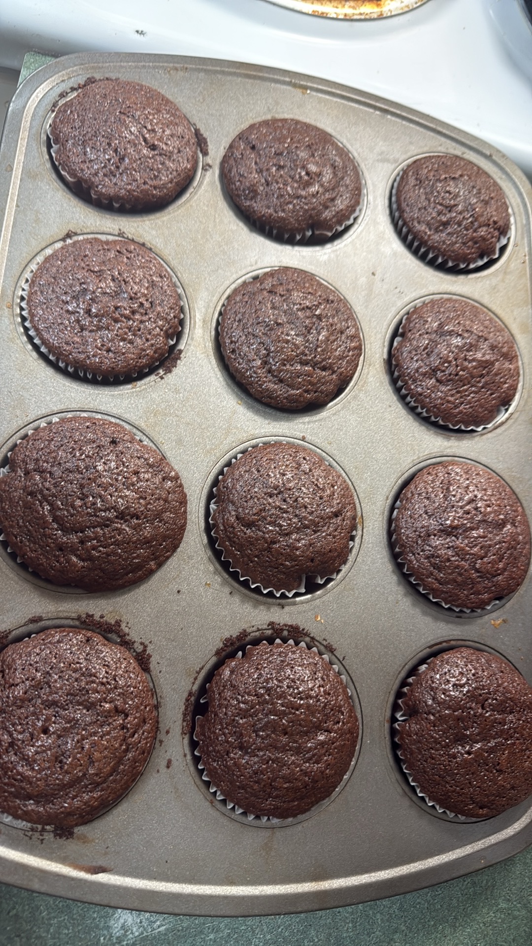 Sourdough chocolate muffins