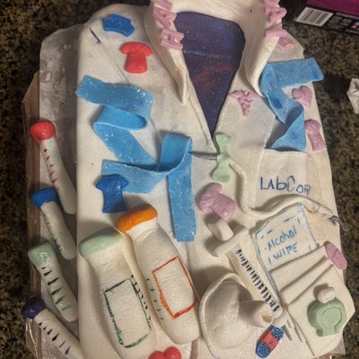 Labcoat Cake