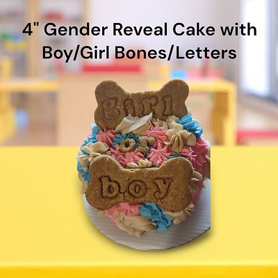 Gender Reveal Cake For Cats Or Dogs 