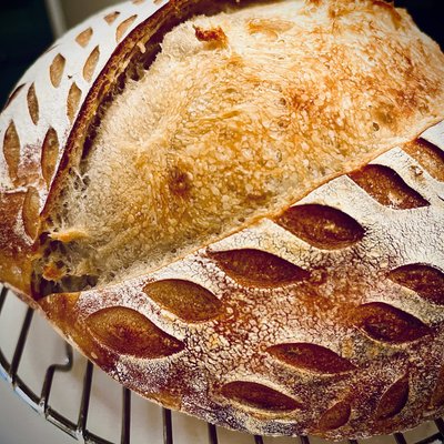 Rosemary-Garlic Sourdough Loaf