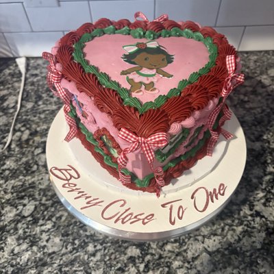8inch Custom Heart Cake