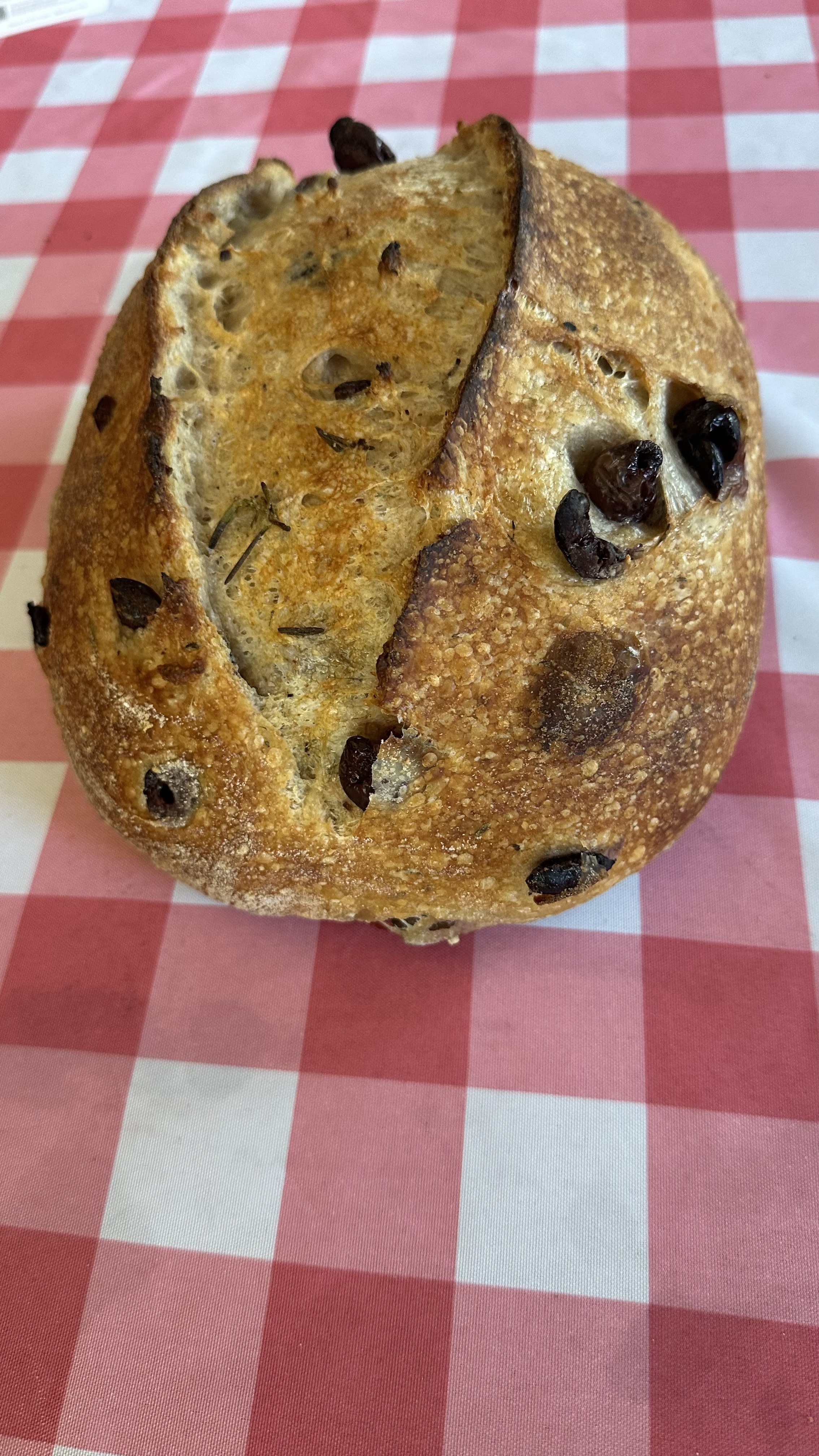 Olive Rosemary Sourdough Bread 
