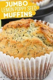 Jumbo Lemon-Poppy Seed Muffins (4 Count)