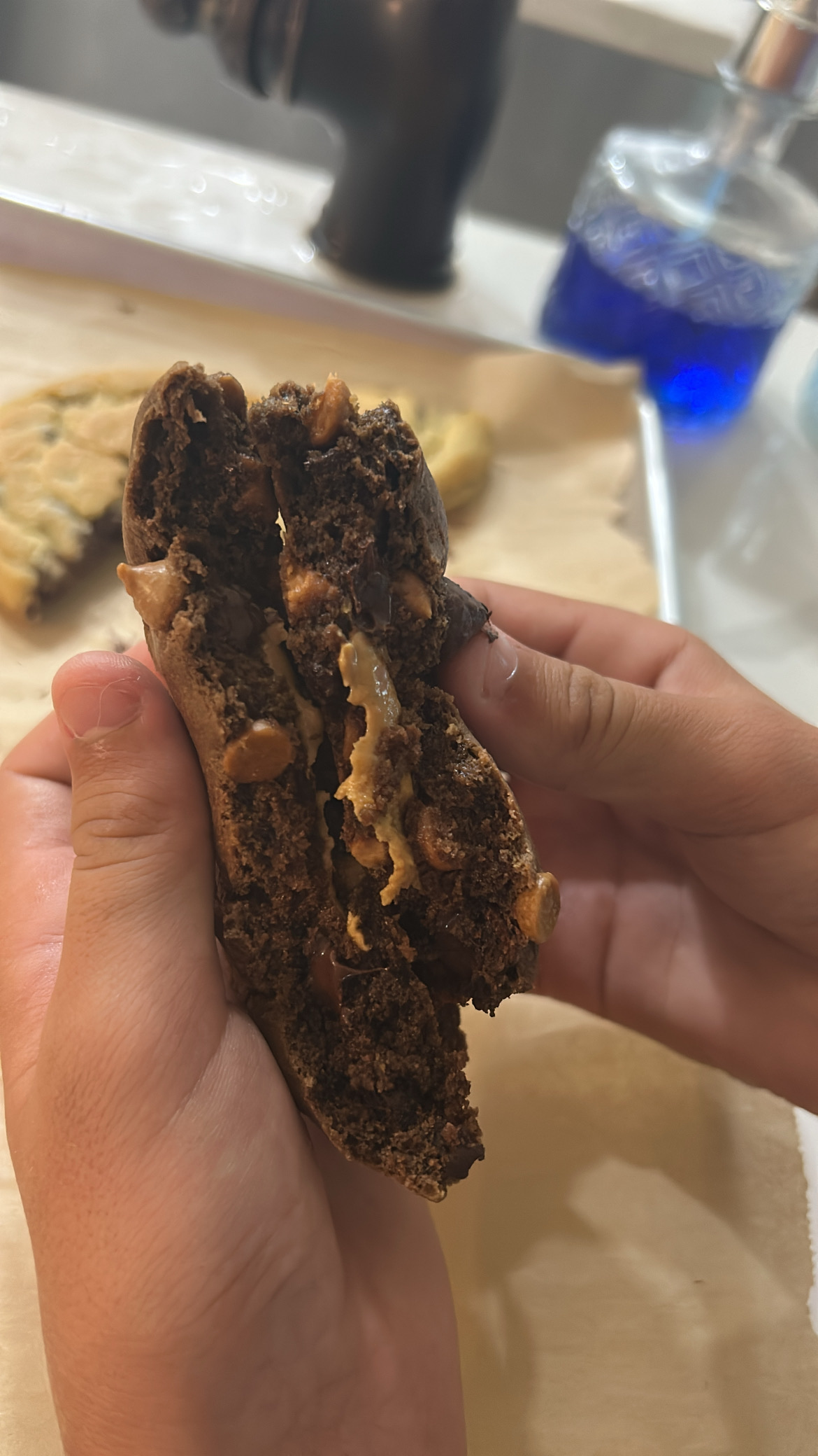 Dark Chocolate Peanut Butter Cookie 