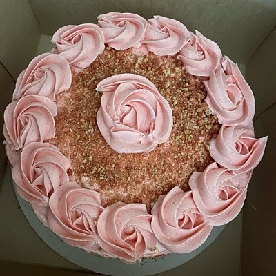 Strawberry Crunch Cake
