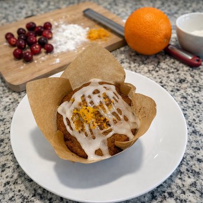 Gluten Free Jumbo Cranberry Orange Muffins (4-Pack)