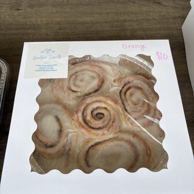 Orange Cinnamon Rolls- 5 Pack