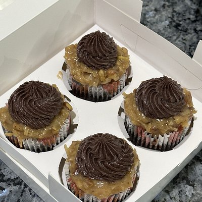 German Chocolate Cupcakes