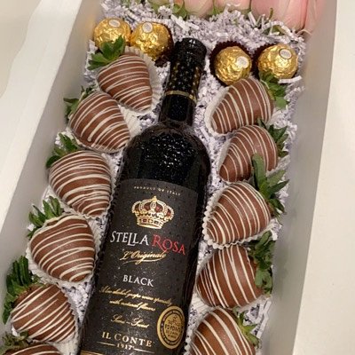 Luxury Wine Box Arrangement 