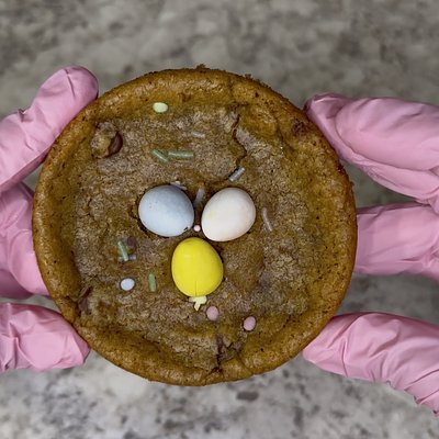 Easter Brown Butter Chocolate Chip Cookie