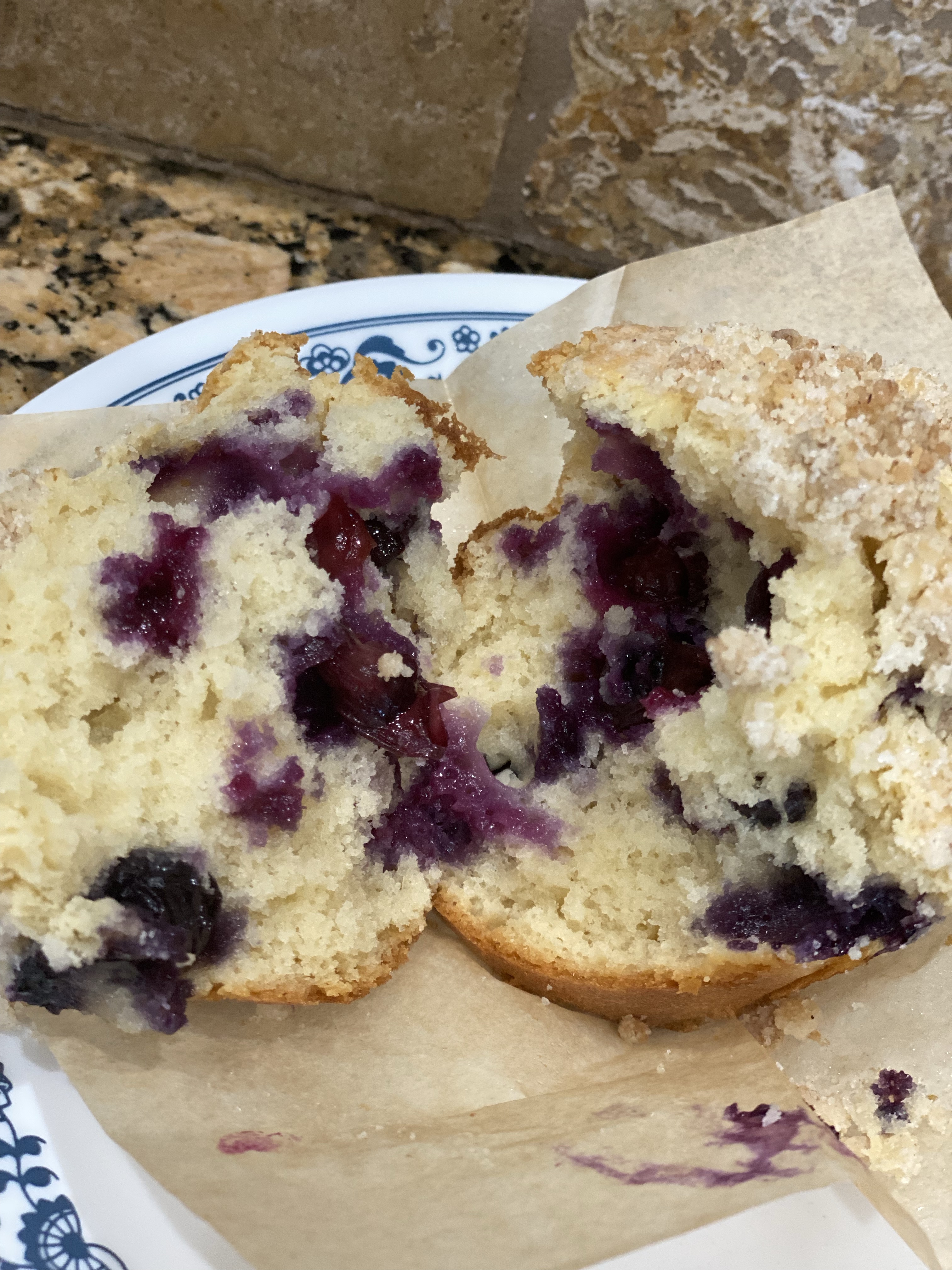Jumbo blueberry muffin