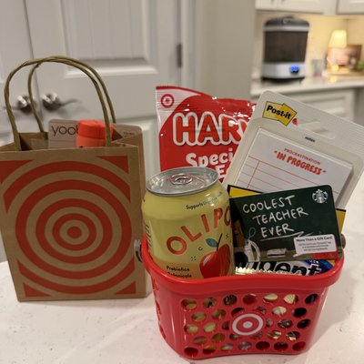 Target TEACHER APPRECIATION Basket ✏️🍎 COFFEE GIFT CARD INCLUDED
