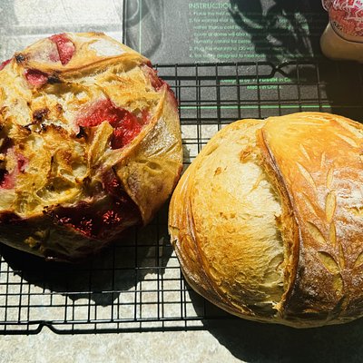 White Chocolate Strawberry Loaf