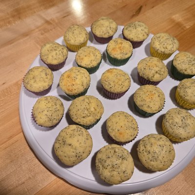 Lemon Poppy Seed Mini Muffins