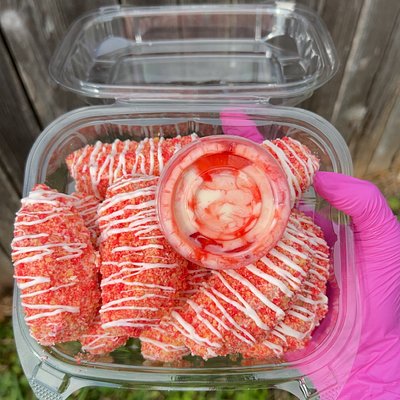 Strawberry Crunch Apples Cheesecake 