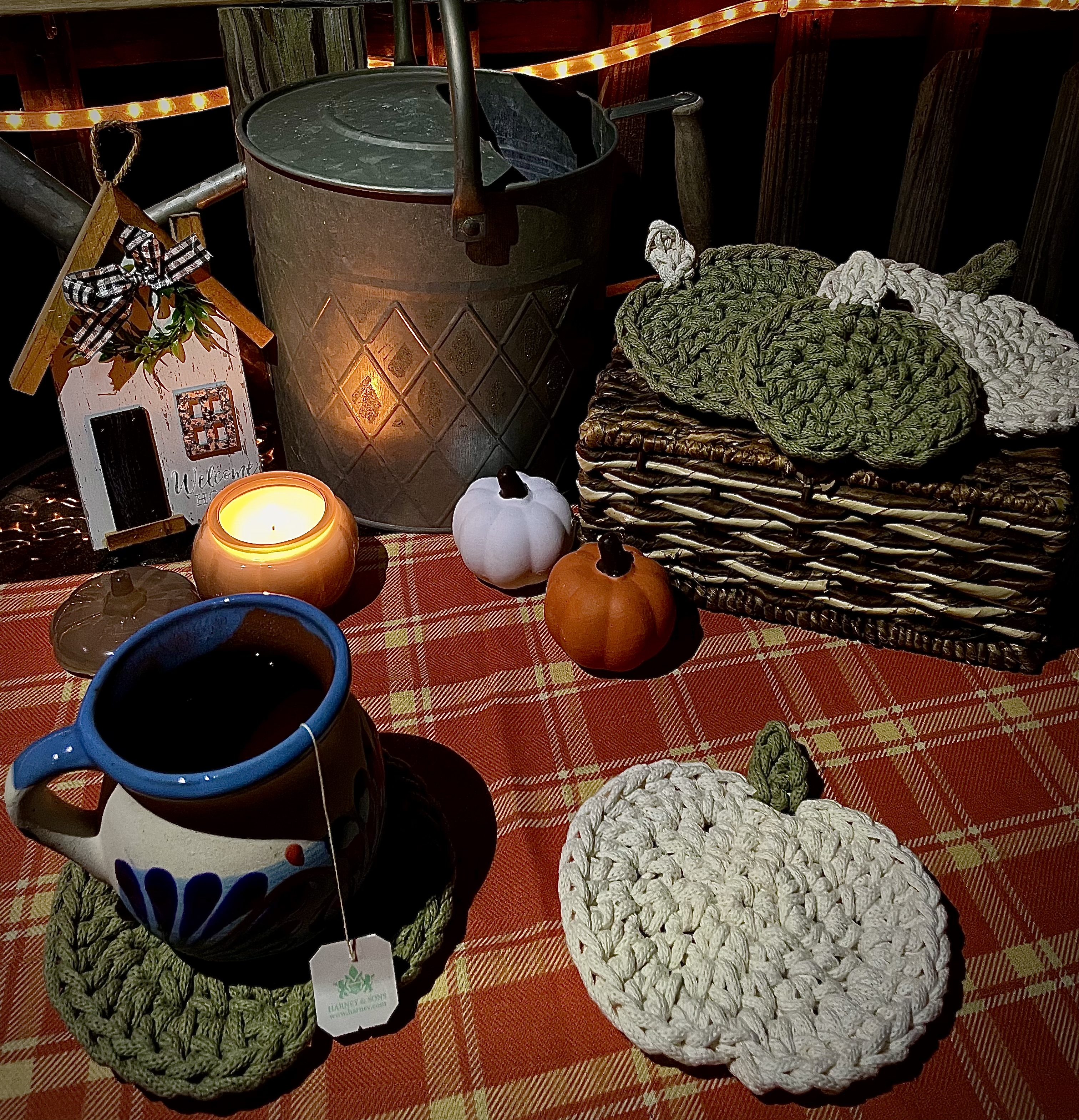 Pumpkin Coasters (Set Of 4) 