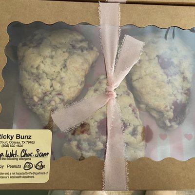 Raspberry White Chocolate Scone