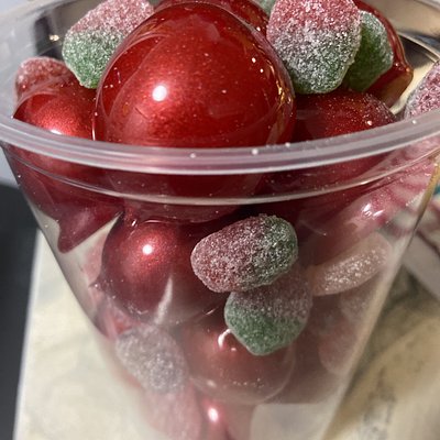 Strawberry Candied Grapes