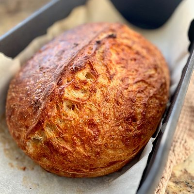 Cheddar Cheese Sourdough Boule