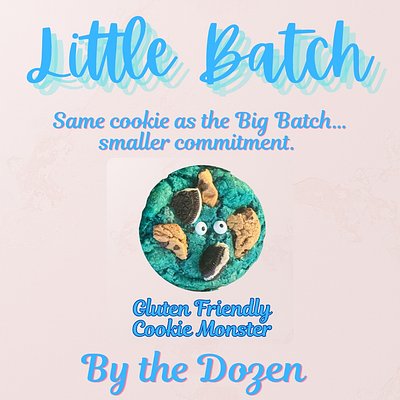 Gluten Friendly Cookie Monster Little Batch Cookies