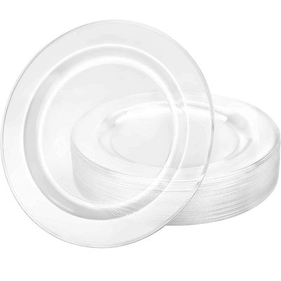 Clear Plastic Plates Clear 6 Inch 40 Count