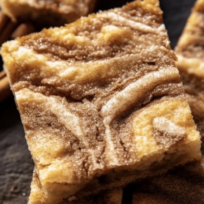 snickerdoodle caramel swirl blondie bars 