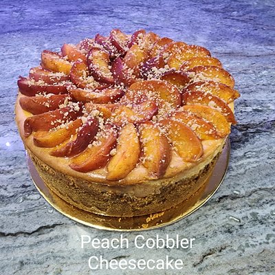 Peach Cobbler Cheesecake 