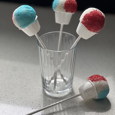 Snowcone Cake Pops
