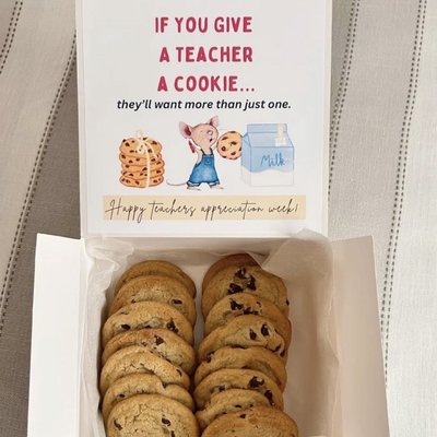 If You Give A Teacher A Cookie Box 