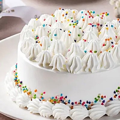 Cake & Icing & Color Your Choice With Sprinkles 6 Inch  (serves 6-8) Will Be Thicker Than Picture 