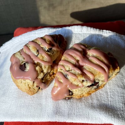 Chocolate Cherry Scones