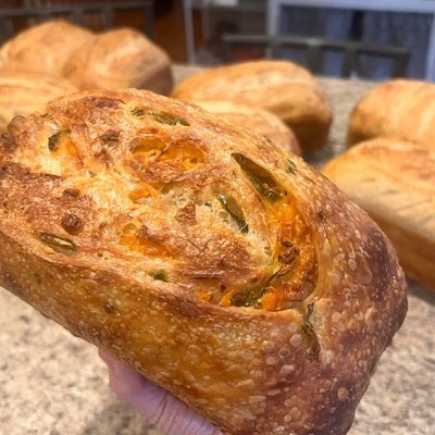 Loaf Shaped - Jalapeño Cheddar Sourdough Loaf