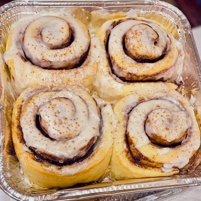 Pumpkin Spice Cinnamon Rolls 4 Pack