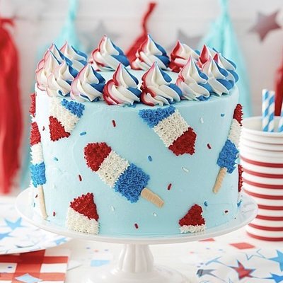 July 4th 6” Cake - Chocolate 