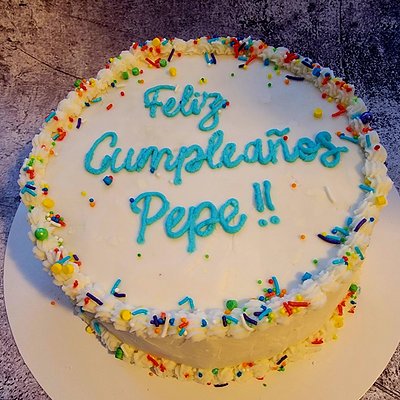 Keto Vanilla Birthday Cake