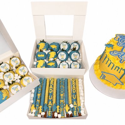 Small Party Package  6” 2 Layer Cake w/ 3 Dz Treats 