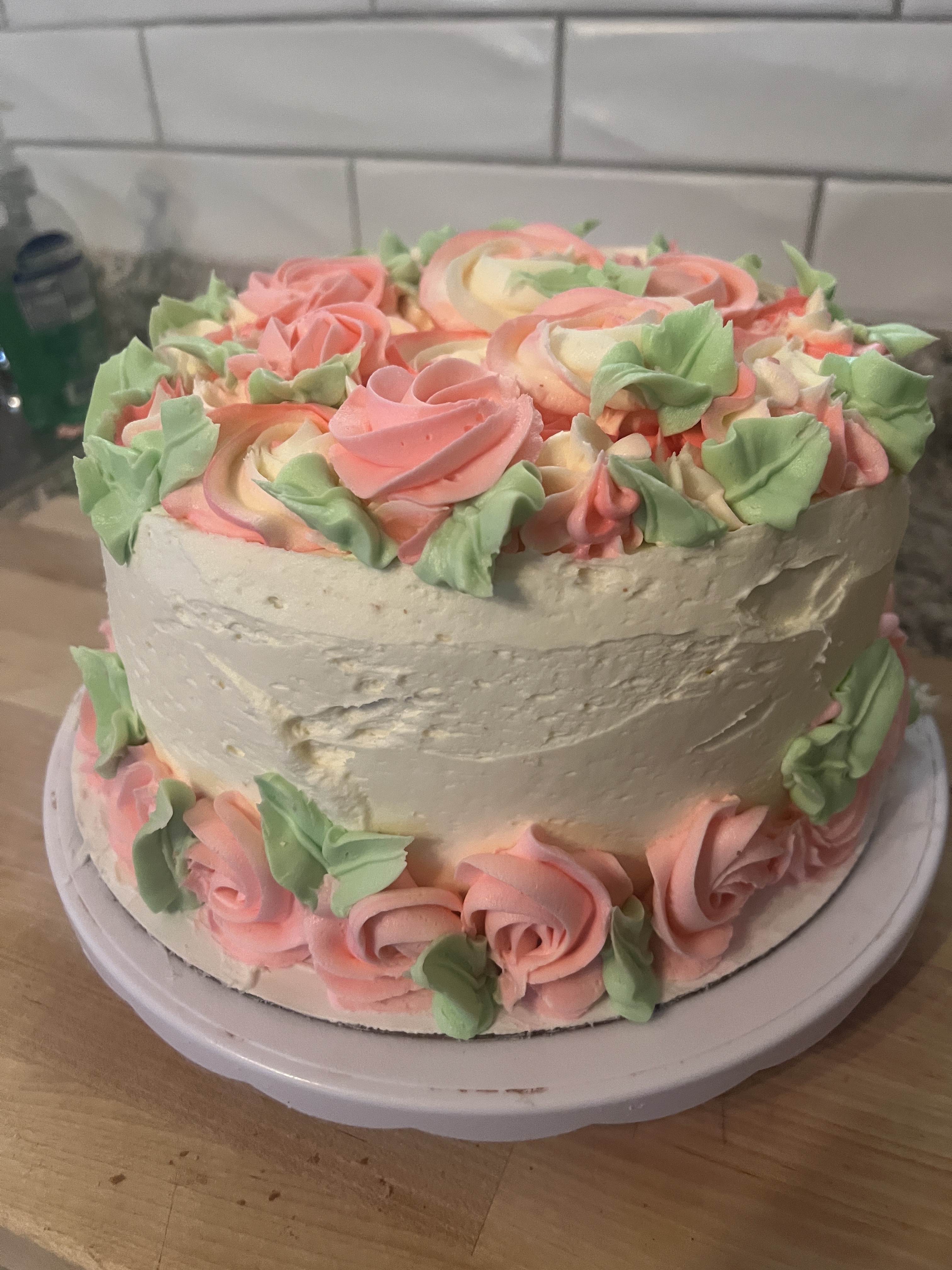 6" Round 5" Tall Two Layer Cake 