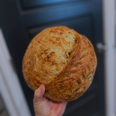 Jalapeno Cheddar Sourdough Loaf