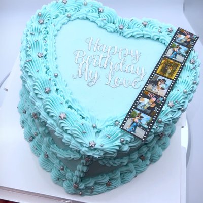 10in 2 Layer Heart Cake 