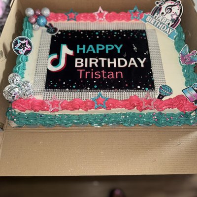 Custom Sheet Cake 