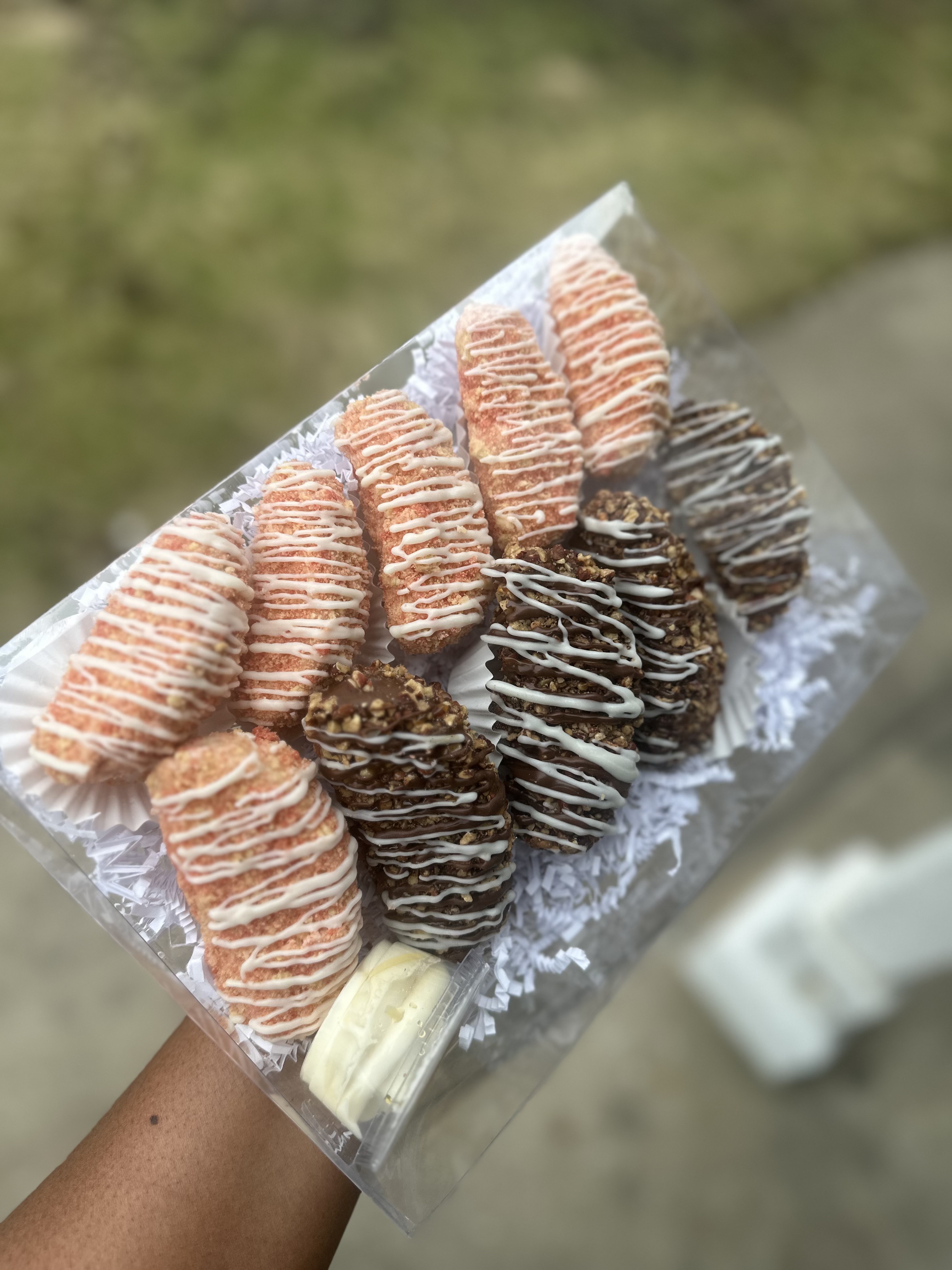 Dipped apple slices