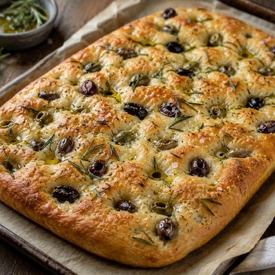 Olive And rosemary Focaccia 