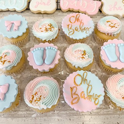 Gender Reveal Cupcakes