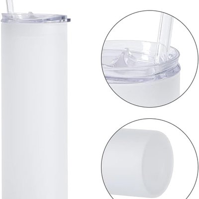 25 oz Frosted Glass Cup