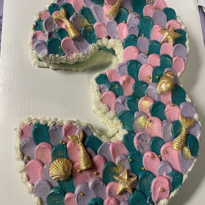 One Digit Number Cake