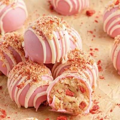 Strawberry Shortcake Truffles