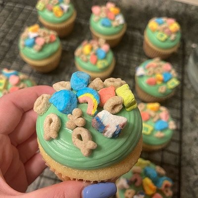 Lucky Charm Cupcakes