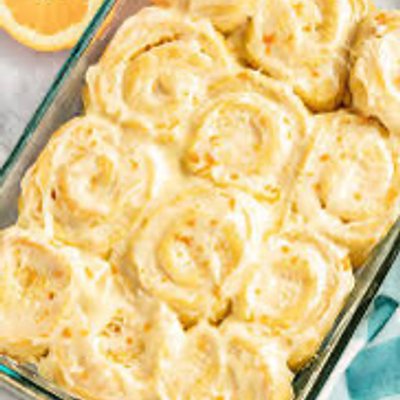 Jumbo Cinnamon Rolls- Orange Cream