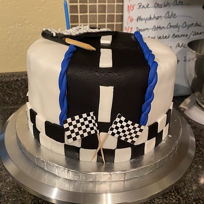 Race Track Theme Cake