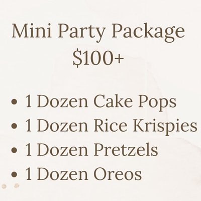 Mini Party Package 